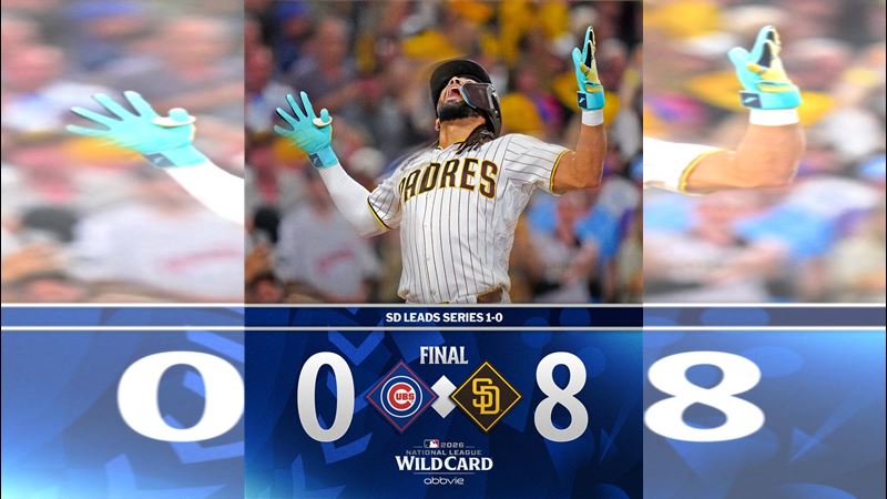 《MLB季後賽》小塔提斯首球就開轟！金恩7局1安封鎖小熊　教士8：0搶下外卡首戰